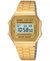 CASIO UNISEX Digital Vintage Gold-Tone Stainless Steel Bracelet Watch   A168WG-9MV