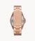 Fossil Women's Riley Rose Gold Plated Stainless Steel Bracelet Watch 38mm- ES2811