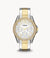 FOSSIL Women's Riley Two Tone Stainless Steel Bracelet Watch 38mm - ES3204