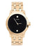 Guess Black and Gold-Tone Diamond Dress Watch - U11576G3